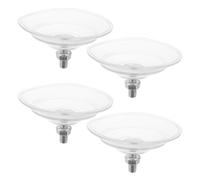 HOOTNEE Ventose Trasparenti in Pvc con Vite M8 85 Mm, Set da 4 Ganci con Dado a Vite per Superfici Lisce, Supporto Fissaggio per Vetro, Piastrelle, Bagno e Cucina