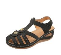 HOOUDO Sandali Bianchi Donna,Sandali Chiusi Davanti Donna,Scarpe Tela,Scarpe Estive Comode,Ciabatte Infradito,Ciabatte Ortopediche,Estivi Comodi Ortopedici,Comodi Ma Eleganti