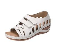 HOOUDO Sandali Chiusi Davanti Donna,Sandali Ortopedici Donna,Ciabatte Estive,Ciabatte Ortopediche Estive,Scarpe Latino Americano,Scarpe Trekking,Estive Zeppa Eleganti,Comodi Ma Eleganti