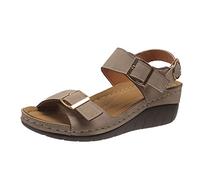 HOOUDO Sandali Donna Eleganti,Sandali Donna Comodi,Ciabatte Estive,Ciabatte Mare,Scarpe Da Camminata,Scarpe Per Il Mare,Estive Zeppa Alta,Gioiello Tacco Basso