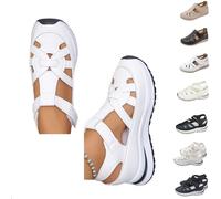 HOOUDO Sandali Donna Estive Con Tacco,Sandali Donna Estive Eleganti,Scarpe Comode Estive,Lavabili Sandalo Con Zeppa Sandalo Elegante Scarpe Trekking Per Camminare Fatti