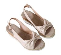 HOOUDO Sandali Donna,Sandali Donna Bassi,Scarpe Eleganti Comode,Scarpe Con Dita,Zeppe Estiva,Zeppe Estiva,Ciabatte Estive Ortopediche,Ciabatte Estive Eleganti