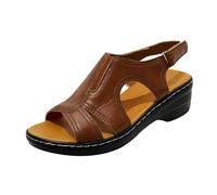 HOOUDO Sandali Sportivi Donna Marca,Sandali Trekking Donna,Date Scarpe,Scarpe Estive,Ciabatte Piscina,Ciabatte Estive Eleganti,Con Zeppa Alti Bianchi,Comodi Tacco Basso