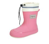 HOOUDO Stivaletti Estivi Donna Stivali Antinfortunistica Donna Texani Neri da Pioggia Gomma Scarpe da Trekking Waterproof Scarpe da Trekking Waterproof