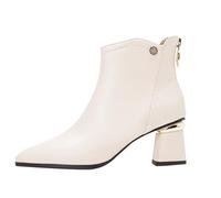 HOOUDO Stivali Donna Estivi,Stivali Cowboy Donna Stivaletti Invernali Cult Comoda Stivaletti Scarpe Eleganti Western Scarpe