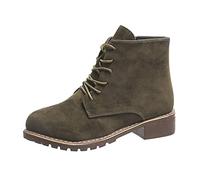 HOOUDO Stivali Texani Donna Moda Stivaletti Bianchi da Estivi Antivento Scarpe con Suola Antiscivolo Scarpe Argento Cerimonia Stivali Donna Invernali Firmati