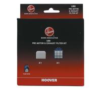 Hoover 35601868 U88-Telios Filter Kit Filtri Pre Motore e Uscita - Misto | Compatibile Telios; filtro HEPA in uscita + prefiltro in spugna; trattiene polvere e allergeni; facile installazione