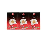 Hoover 35602585, H63 Kit Microfibra 3 Confezioni da 4 Sacchetti, Extrafiltranti e Anti Odore, Originali, White