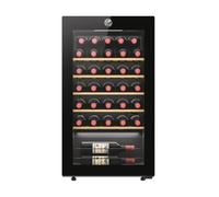 Hoover, Cantina Vino HOWC034, Wine Bank, 34 bottiglie, 37dB, Connessa, Nero, Cantinetta Vino 34 Bottiglie, Nero, AxLxP 85x47,5x45,6 cm [Classe di efficienza energetica G]