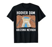 Hoover Dam Nevada Arizona Road Trip Sightseeing Maglietta