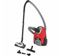 Hoover H-ENERGY 500 HE510HM0 11 Aspirapolvere Con Sacco, Con Filo, 700W, Capacità 3,5 L, Filtro Epa, Spazzola All Floors, Raggio Azione 9 m, Rosso