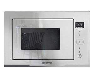 Hoover H-MICROWAVE 500 - HMGV28GDFW - Microonde integrato con grill, 28 litri, 1450 W, 6 programmi, 5 livelli di potenza, timer 95 min, Quick Start, apertura elettronica, bianco