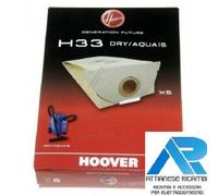 HOOVER H33 SACCHI SACCHETTI 5 PZ ASPIRATORE ASPIRAPOLVERE ORIGINALE 09177643