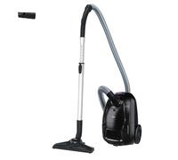 Hoover HE1 Aspirapolvere a traino con sacco compatto e potente per pavimenti duri e tappeti, Filtro per la polvere EPA, Capacità del sacco 2,5L, Accessori integrati, Raggio d'azione 7,5m [HEZ107HM]