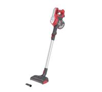 Hoover H-FREE 100 HF122RH 011 Scopa Elettrica Ricaricabile senza Fili, Tecnologia Ciclonica senza Sacco, Potente, Batteria da 22V, Autonomia 40 Min, Grigio e Rosso