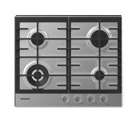 HOOVER HHG6BF4MX PIANO COTTURA DA INCASSO 60CM 4 FUOCHI GRIGLIE IN GHISA INOX