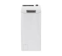 Hoover H-WASH 500 Lavatrice 8 Kg, Libera Installazione, Carica dall'Alto, Classe B, 1400 Giri, App hOn, Intelligenza Artificiale, Vapore, AxLxP 86x41x60 cm, Bianca - THOS486TM4-S
