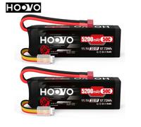 HOOVO 2 pezzi 3S batteria Lipo 11.1V 5200mAh 50C batteria RC con spina T per RC Quadcopter aereo RC elicottero RC auto camion barca