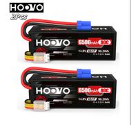 HOOVO 4S 14.8V RC Lipo Batteria EC5 Spina Custodia rigida 6500mAh 80C Batteria per RC Auto Buggy Quadcopter Aereo Da Corsa Drone Parti RC