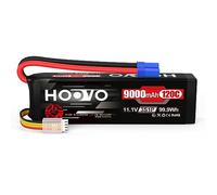 HOOVO Batteria Lipo 3S 11,1 V 9000 mAh 120C SoftCase con spina EC5 RC Batteria per RC Auto Camion Heli Aereo Rock Crawler Airplane Helicopter Rc Car Truck Boot (1 pezzo)