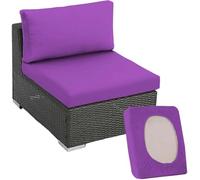 Hoowarm Copri Cuscino Divano da Esterno Copriseduta per Divano Grigio Elasticizzato 1/2/3 posti Copricuscini per Mobili da Giardino, per Patio, Terrazza e Uso Interno/Esterno(Purple,100-125cm (1pc))
