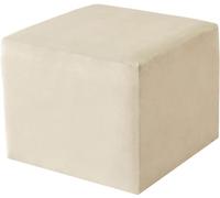 Hoowarm Copri Poggiapiedi Elasticizzato, Rotondo/Quadrato Moderna Copri Pouf,Velluto Jacquard Morbido Copertura Ottomana, Lavabile Fodera per poggiapiedi (Color : A41, Size : 50x50cm/19.6x19.6)
