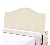 Hoowarm Copritestata del Letto Matrimoniale Imbottito beige,Copri Testata Letto Matrimoniale/Singolo Elastica Universale Copertura per Testiera per Letto, Protezione Elastica A Tinta Unita