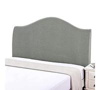 Hoowarm Copritestata del Letto Matrimoniale Imbottito beige,Copri Testata Letto Matrimoniale/Singolo Elastica Universale Copertura per Testiera per Letto, Protezione Elastica A Tinta Unita