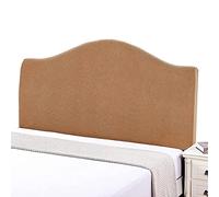 Hoowarm Copritestata del Letto Matrimoniale Imbottito beige,Copri Testata Letto Matrimoniale/Singolo Elastica Universale Copertura per Testiera per Letto, Protezione Elastica A Tinta Unita