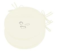 Hoowarm Cuscini per Sedia Rotondo Memory Foam，Cuscino per Sedia Rotondo Esterni Impermeabili 35/40/45/50cm con Laccetti Cuscini per Sgabello for Interni, Esterni, Giardino, Patio(D,38x5cm(2pcs))