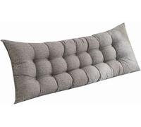 Hoowarm Cuscino da Lettura Grande Rettangolare Cuscino Schienale 90/120/150/180/200cm Cuscini da lettura per letto e Divano Premium Cuscino Lettura Testiera Lavabile Cuscino da Parete(E,90x50x10cm)