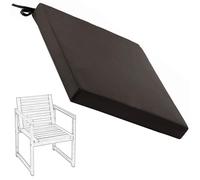 Hoowarm Cuscino per Sedia da Giardino, Quadrato Impermeabili Cuscini di Seduta Esterno Confortevole Cuscini Fodera Rimovibile per cucina interni ed esterni(Marrone scuro,40x40x5cm)