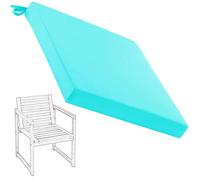 Hoowarm Cuscino per Sedia da Giardino, Quadrato Impermeabili Cuscini di Seduta Esterno Confortevole Cuscini Fodera Rimovibile per cucina interni ed esterni(Verde,30x30x5cm)