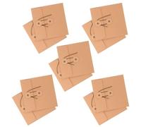 HOOWIFFY 10 pezzi Buste in Carta Kraft per CD e Dvd Custodie Protettive Marroni Sacchetti Imballaggio Resistente per Archiviazione Sicura per Casa Ufficio e Collezionisti