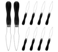 HOOWIFFY 10 pezzi Gancio per Bottoni con Impugnatura Ergonomica Strumento Rapido per Abbottonatura Abiti da Sposa e Uso Domestico Accessorio Multifunzionale per Fissaggio Snap e