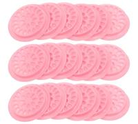 HOOWIFFY 100 Pezzi Pallet Porta-innesti per Ciglia in Plastica Rosa, Supporto per Extension Ciglia Scanalature Antindurimento Colla, Strumento Professionale per Innesto Rapido Uso Salone