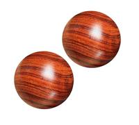 HOOWIFFY 2 Palline da Massaggio in Materiale Composito Marrone per Esercizi della Mano e Terapia Manuale, Portatili per Migliorare la Circolazione Sanguigna la Memoria