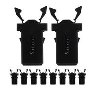 HOOWIFFY 24 pezzi Chiavistello Pulsante per Coperchio Bidone Spazzatura Blocco Facile da Installare Clip di Ricambio per Serratura Coperchio Bidoni Immondizia Design Moderno e Compatibile