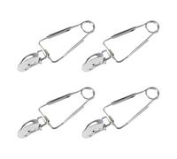 HOOWIFFY 4 Pezzi Pinze per Lumache e Molluschi in Acciaio Inox, Pinza Multifunzione a Molla Ergonomica per Buffet, Barbecue e Eventi, Utensili da Cucina per Servire Cibo Stabile e Sicuro