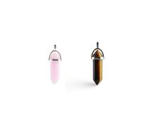 HOOWIFFY Accessori Fai da Te 16 Pezzi Pendenti Esagonali in Cristallo Multicolore with Effetto Benefico and Design Elegante Chic Stili multipli per Collane per Collezione Stili multipli