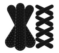 HOOWIFFY Adesivi Antiscivolo per Appendiabiti in Silicone 100 Pezzi, Strisce Protettive Nere per Appendiabiti in Legno, Facili da Installare, per Casa e Negozio