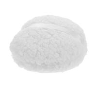 HOOWIFFY Applicatore di Polvere Oversize in Peluche Bianco Lavabile e Riutilizzabile per Donna e Uomo, Puff Morbido per Cipria e Spolverare Corpo 6 Pollici