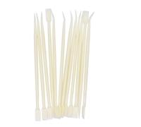 HOOWIFFY Bastoncini per Ciglia per Laminazione e Grafting Ciglia in Plastica Beige Set 20 Pezzi Strumenti Leggeri e Facili da Trasportare per Trucco Professionale