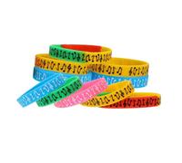 HOOWIFFY Braccialetti Musica Festival 10 Pezzi in Silicone Design Note Musicali Classiche, Comodi da Indossare per Concerti e Feste Musicali