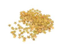HOOWIFFY Confetti a Forma di Stelline Dorate 6000 Pezzi 6mm in Plastica Glitterata per Decorazioni Festa Matrimonio Fai da Te