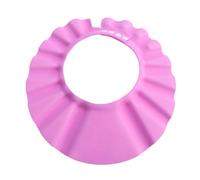 HOOWIFFY Cuffia da Doccia Regolabile in Eva e Plastica Rosa, Cappello da Bagno Bottoni a Scatto per Prevenire L’ingresso di Acqua e Shampoo negli Occhi
