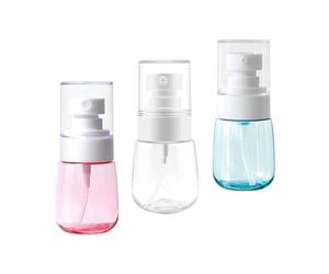 HOOWIFFY Kit 3 Pezzi Bottigliette da Viaggio Ricaricabili 30ml Spray a Nebbia Fine in Plastica Pp + Petg per Pulizia in Cucina e Viaggi Colore Casuale