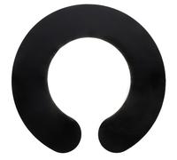 HOOWIFFY Mantellina per Taglio Chioma in Silicone Nero, Protezione Regolabile per Shampoo e Taglio, Accessorio Lavabile per Parrucchiere Professionale