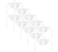 HOOWIFFY Maschera Trasparente da Cucina 10 Pezzi Schermo Antiappannamento, Copertura Viso Leggera e Traspirante per Chef e Personale Ristorazione, Protezione Igienica per Ambienti