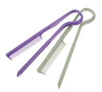 HOOWIFFY Pettine Lisciante V Forma per Chioma Diritti 2 Pezzi in Plastico Versatile ed Elegante per Uso Domestico e Viaggi di Lavoro